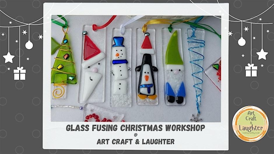 Christmas glass fusing workshop in Saint Budeaux