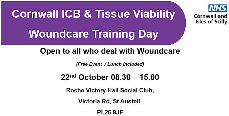 Woundcare training day at Roche Victory Hall