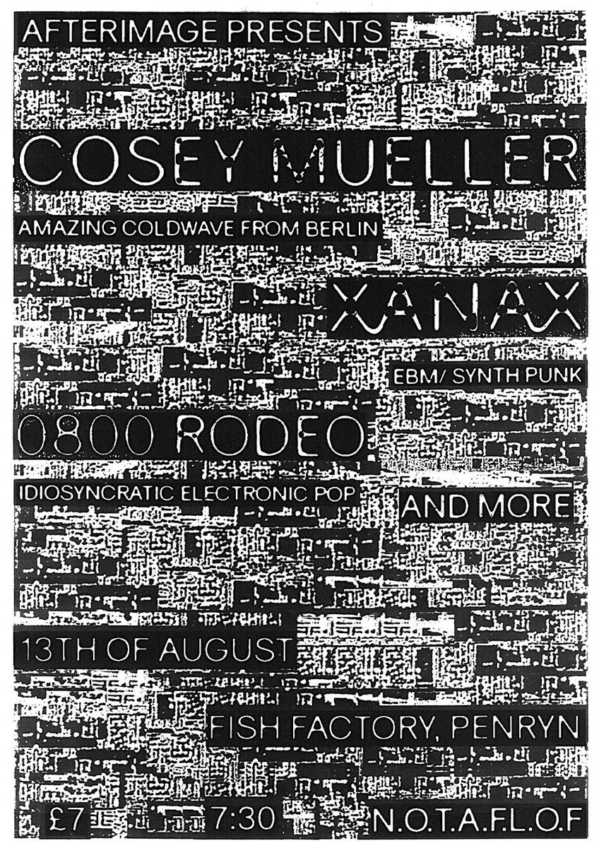 Coldwave and industrial night at Fish Factory, Penryn