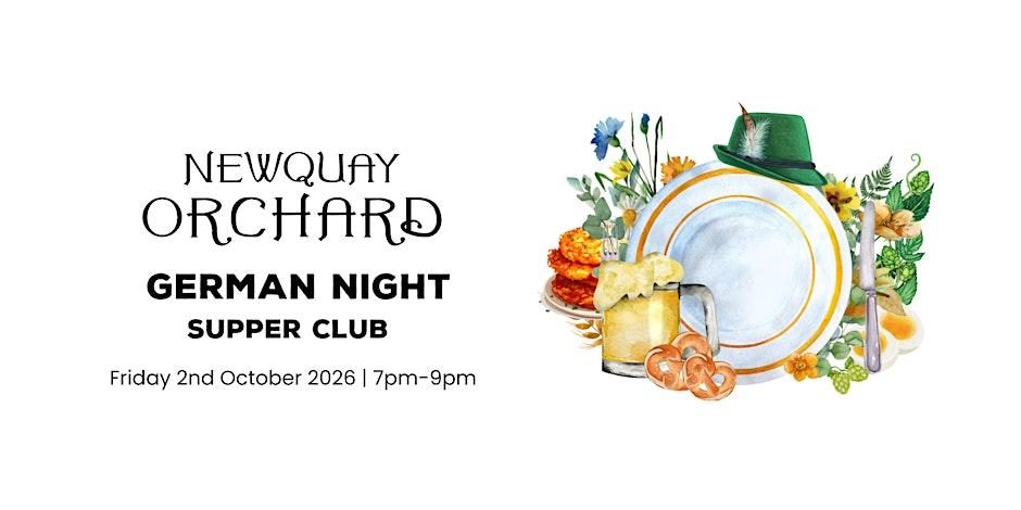 German supper club at Newquay Orchard