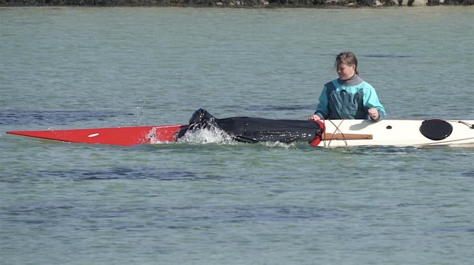 Kayak Rolling Workshop at Maenporth Beach