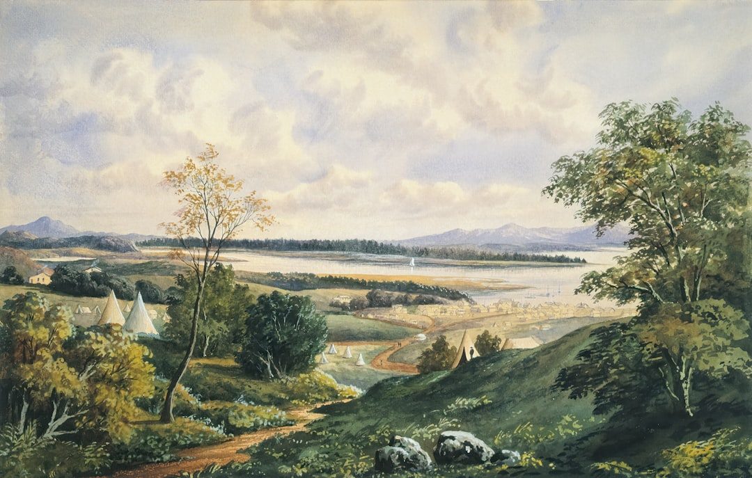 Nature watercolour at Polgoon Vineyard