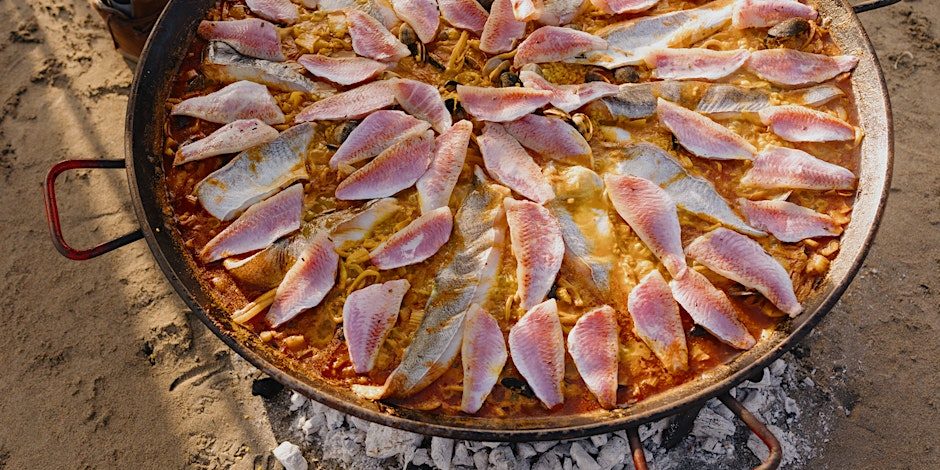 Wood-fired paella at The Hidden Hut
