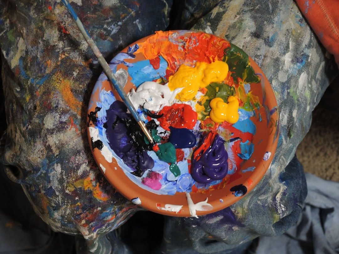 Pottery painting at Wheal Martyn Clay Works