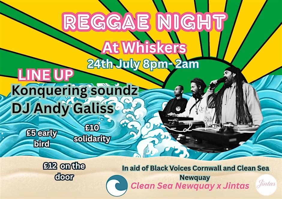 Reggae night at Whiskers Newquay