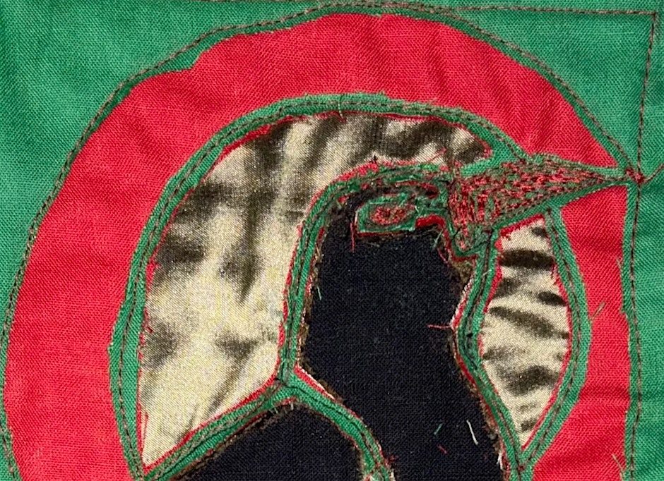 Cut through embroidery workshop, Lostwithiel