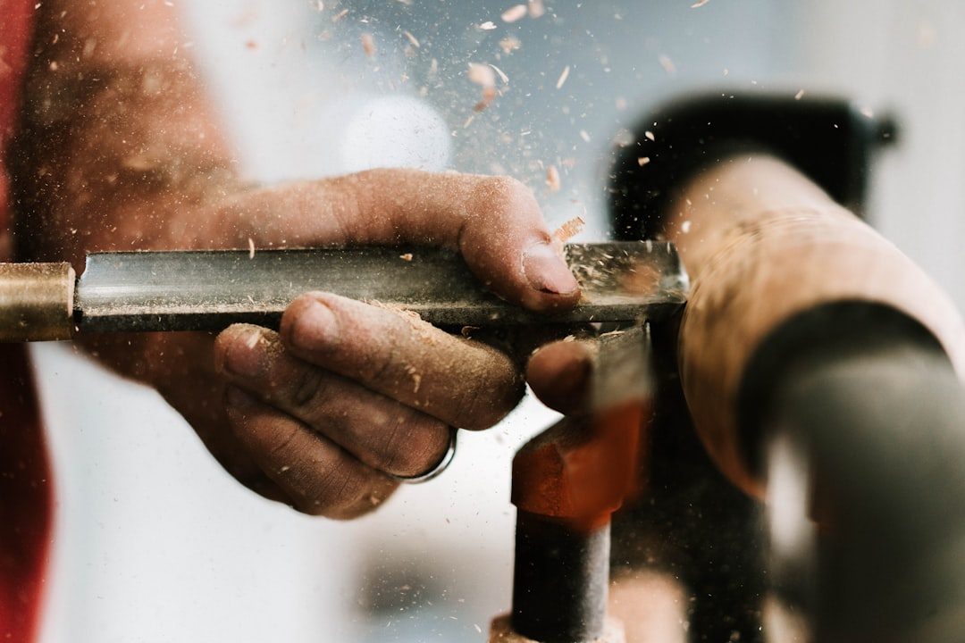 Tool sharpening at Morrab Gardens