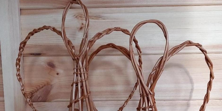 Willow angel tree topper workshop at Trebah Garden